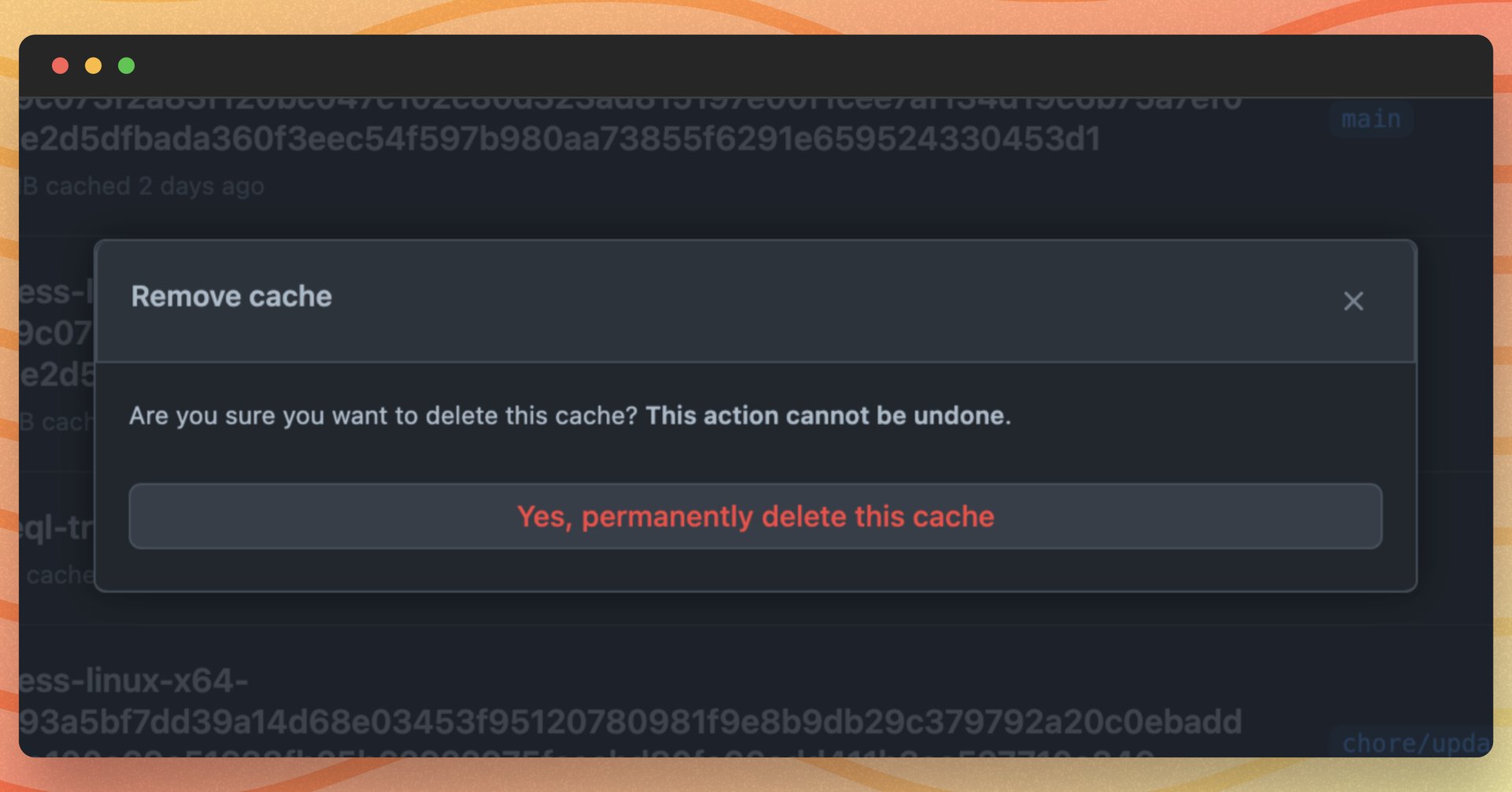 How to delete GitHub Actions Caches with GitHub CLI
